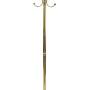 Vintage c.1950 Polished Brass Metal Coat Stand
