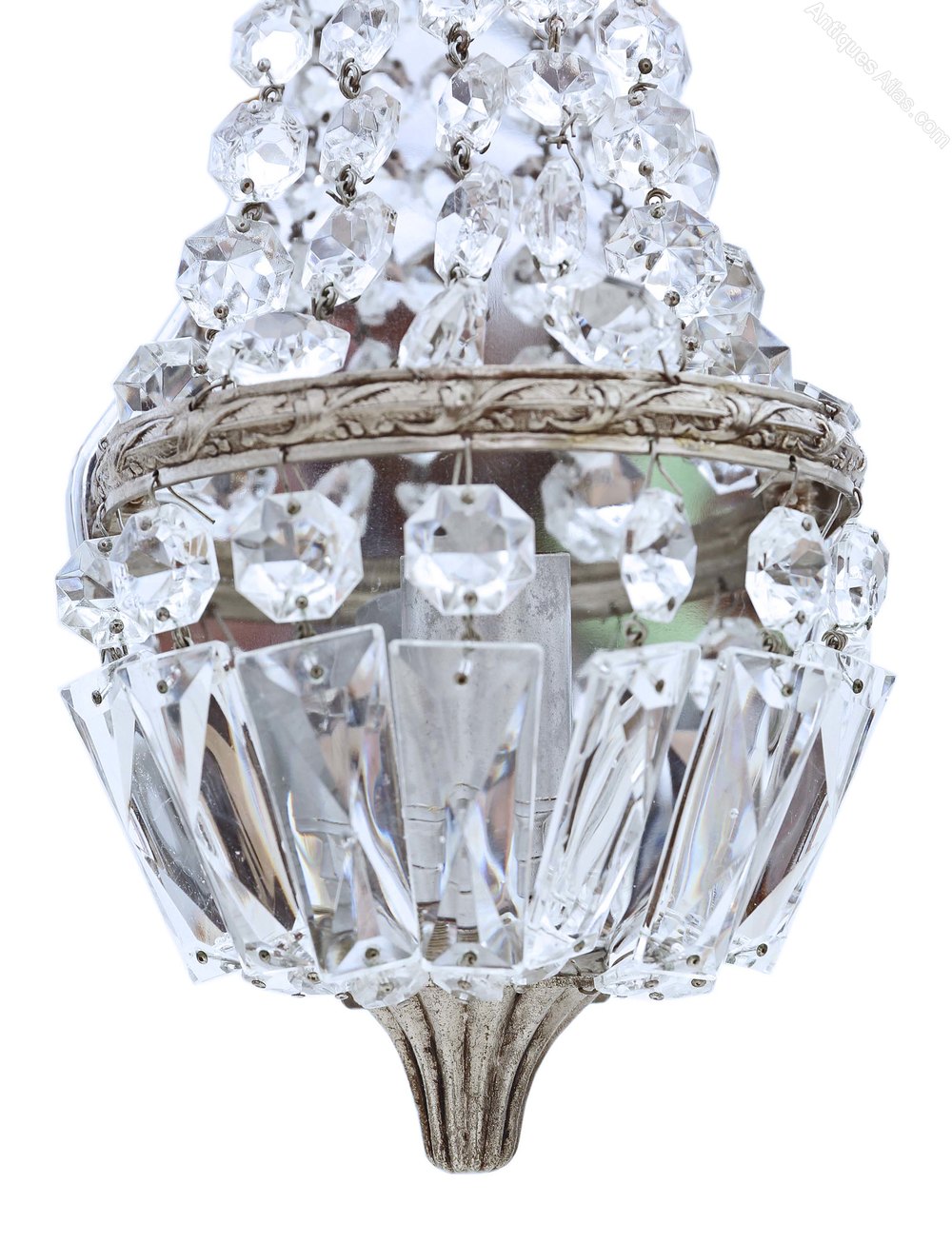 Antiques Atlas Vintage Pair Of Crystal Wall Lights