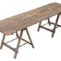 Vintage Trestle Refectory Kitchen Dining Table