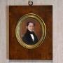 Fine French miniature portrait of a gentleman