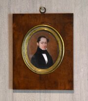 Fine French Miniature Portrait Of A Gentleman