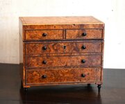 Miniature Chest Of Drawers Writing Necessaire