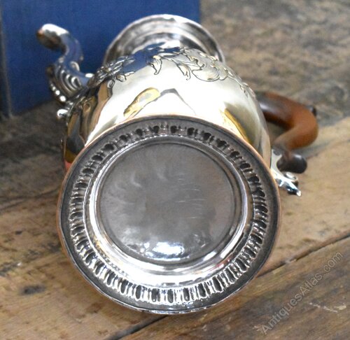 Grand Plateau En Argent EHP Chased – Sheffield Angleterre, Vintage, Pour Thé/café, 47x31 Cm