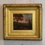 Small Georgian landscape oil painting