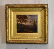 Small Georgian Landscape Oil Painting