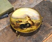 Victorian Papier Mache And Ormolu Comport Decorate