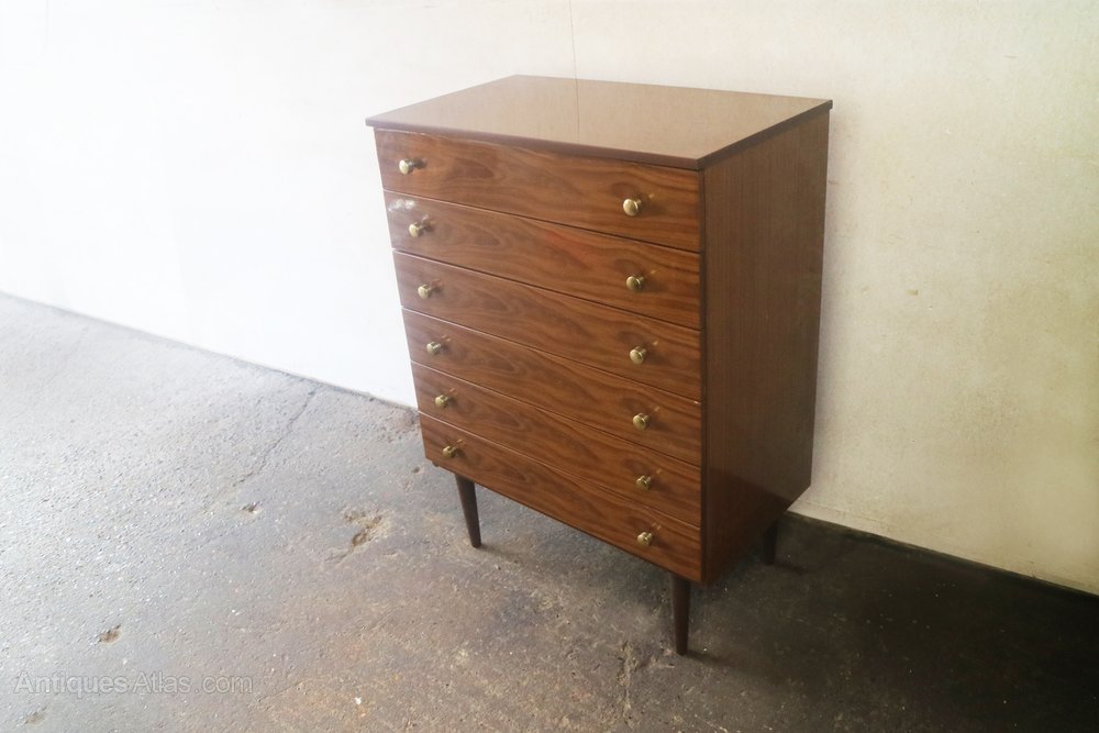 Antiques Atlas English1970’s Tall Chest Of Drawers By Schreiber