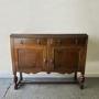 Antique Oak Sideboard  Jacobean Revival