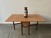 Mid-Century Extendable Drop Leaf Dining Table 