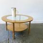 Mid Century Circular Coffee Table By Schreiber
