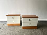 Pair MidCentury bedside cabinets by Stag