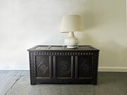 Rare 17th Century Oak Coffer Charles II Period  