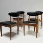 Set Of 4 1970’s Mid Century Dining Chairs By Schreiber