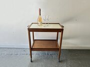 Vintage Drinks Trolley Bar Cart Removable Trays