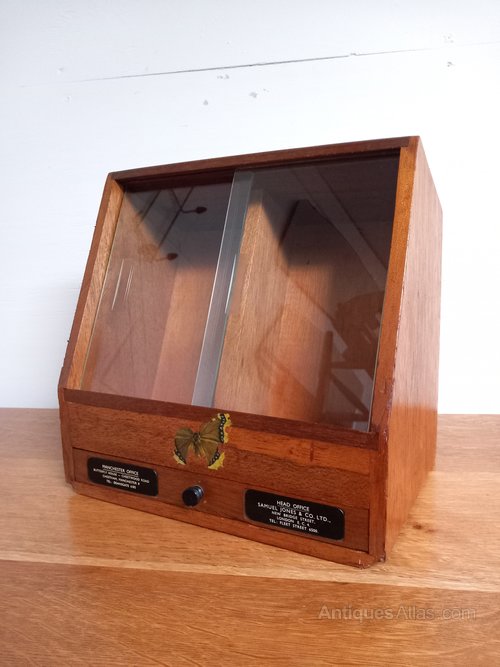 Antiques Atlas Vintage Display Table Top Glass Doors Drawer