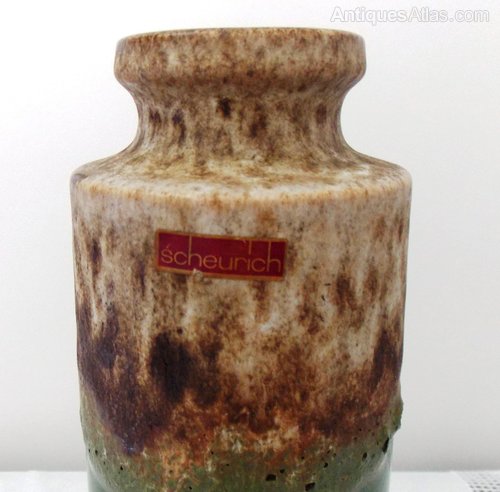 Antiques Atlas - West German Pottery - Scheurich Vase 203-26