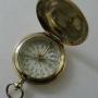 Antique English Brass Cased Compass c.1900