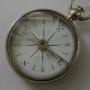 Antique English Compass In Case With Enamel Dial