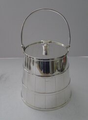 Antique English Novelty Silver Plated Biscuit Box 