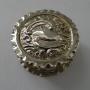 Antique English Solid / Sterling Pill Box - 1901