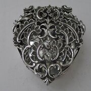 Antique Silver Pot Pourri Box By William Comyns