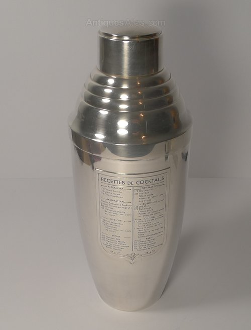 Antiques Atlas Art Deco French Cocktail Shaker By Barra, Paris