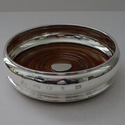 Asprey Retailed Large Solid Silver Wine Coaster