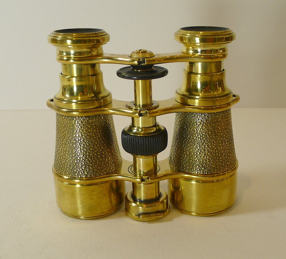 Antiques Atlas Binoculars By Lawrence And Mayo With Compass