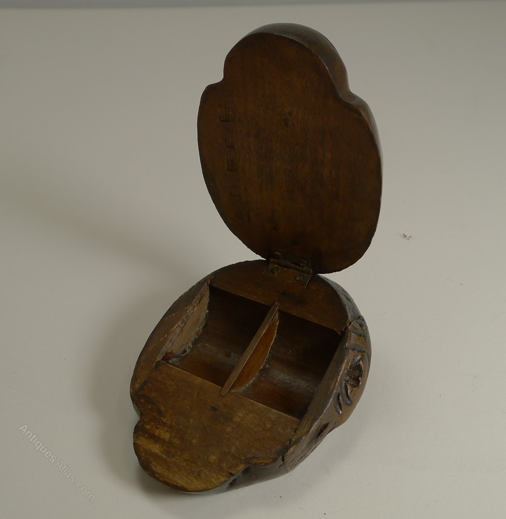 Antiques Atlas Black Forest Double Postage Stamp Box Monkey