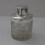 Cut Crystal and Sterling Silver Tea Caddy - 1902