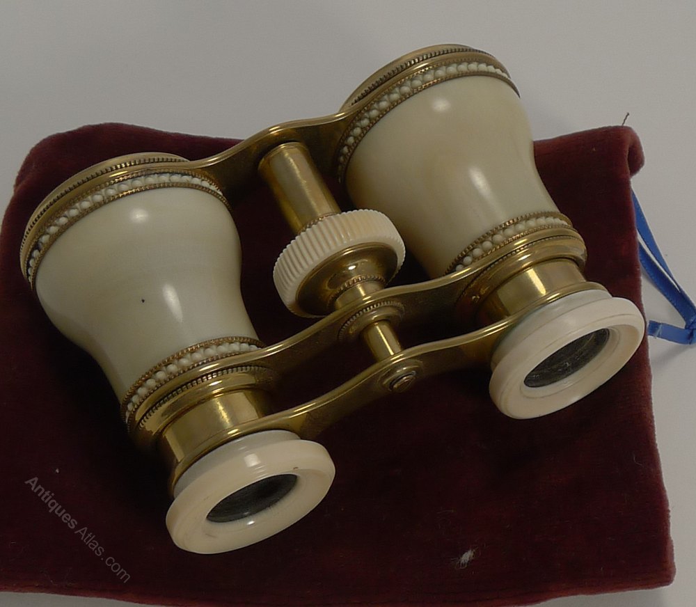 Antiques Atlas Fine Pair Antique Ivory Opera Glasses C.1880