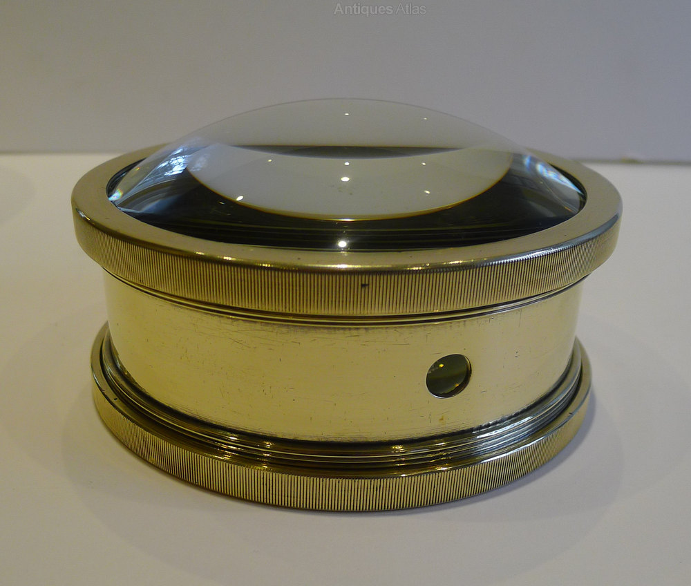 Antiques Atlas Large English Antique Brass Desk Magnifying Glass