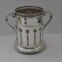 Rare Antique Solid Sterling Silver Coaster - 1907