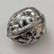 Sampson Mordan Novelty Silver Box - Walnut - 1899