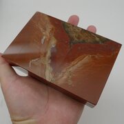 Smart Italian Red Jasper Stone Box c1950
