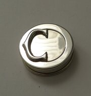 Vintage Cartier Sterling Silver Pill Box C.1980