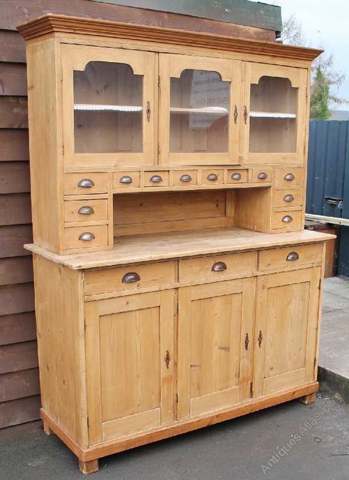 Antique Pine French Dresser With Spice Drawers Antiques Atlas