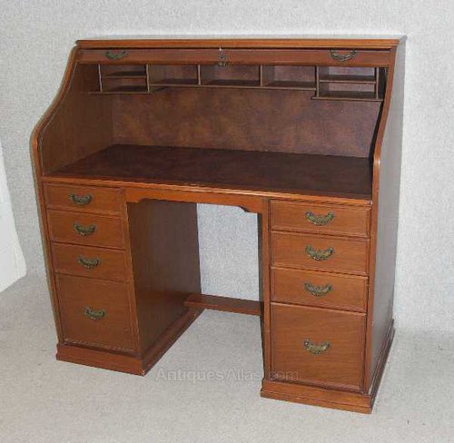 Antiques Atlas Cedar Wood Roll Top Desk Cedar Wood Roll Top Desk Vintage