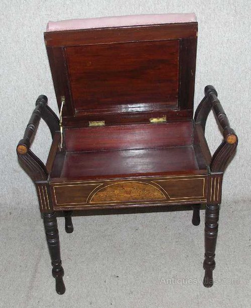 Edwardian Piano Stool - Antiques Atlas
