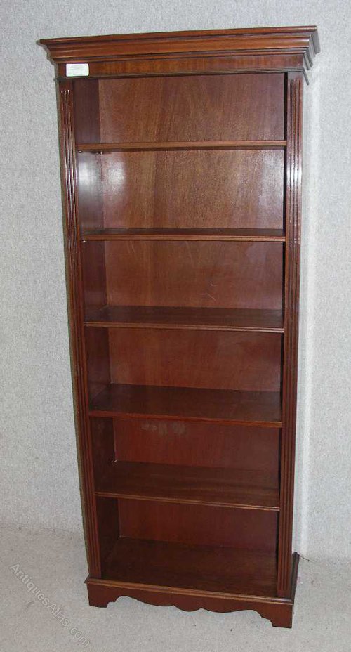 Antiques Atlas Tall Mahogany Open Bookcase