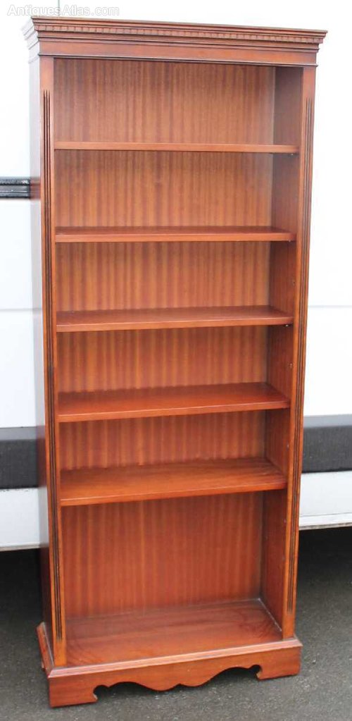 Antiques Atlas Tall Mahogany Open Bookcase With 5 Shelves