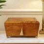Antique Georgian Burr Elm Veneered Workbox- c.1820