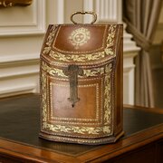 Antique Leather Stationery Box – By J.C. Vickery