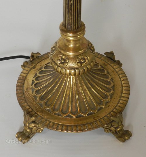 Antiques Atlas French Brass Standard Floor Lamp French Brass Standard Floor Lamp, Antique French Brass Floor Lamp