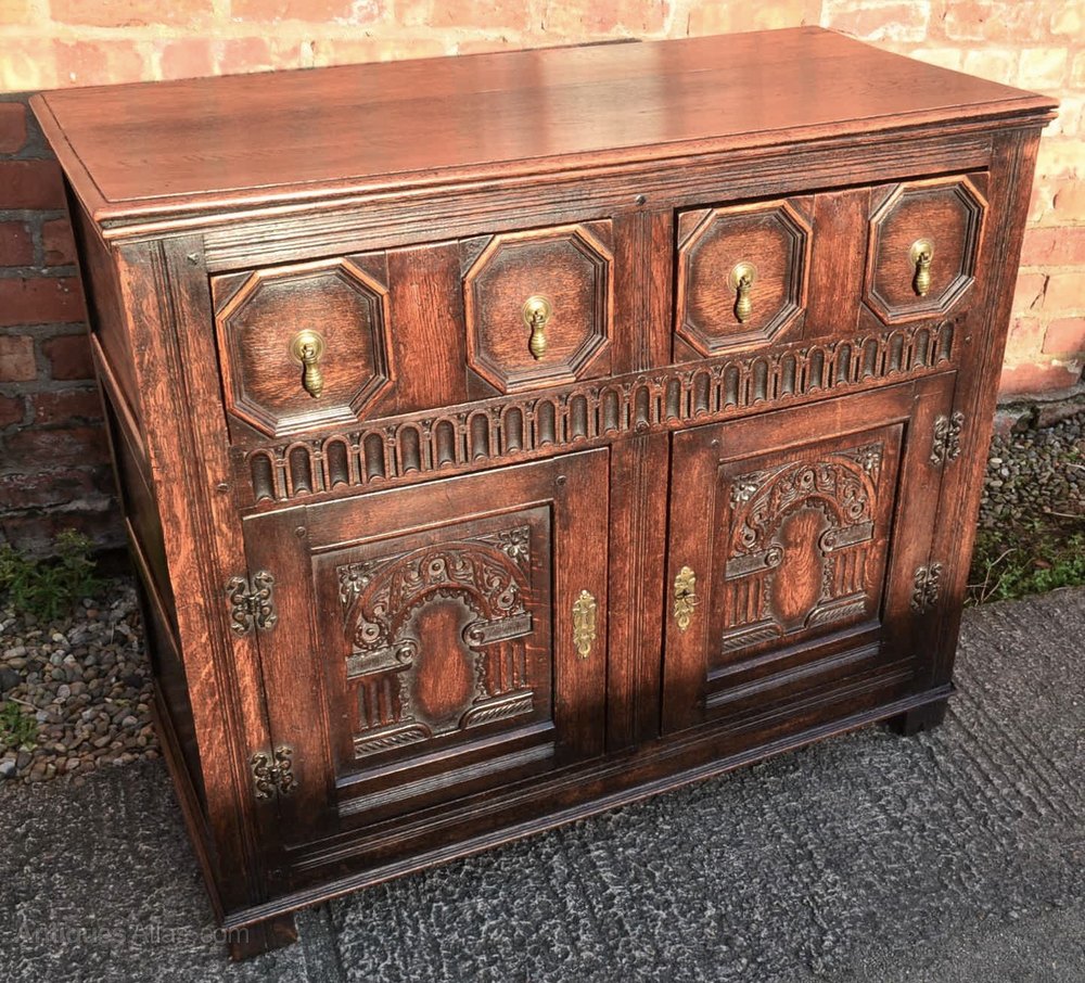 Carved Oak Sideboard Circa 1880 Antiques Atlas