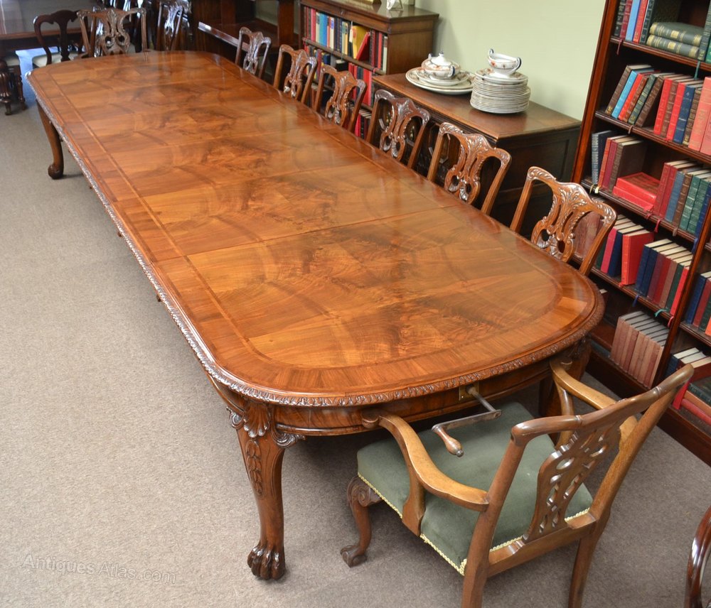 Large Walnut Extending Dining Table C1880 Antiques Atlas