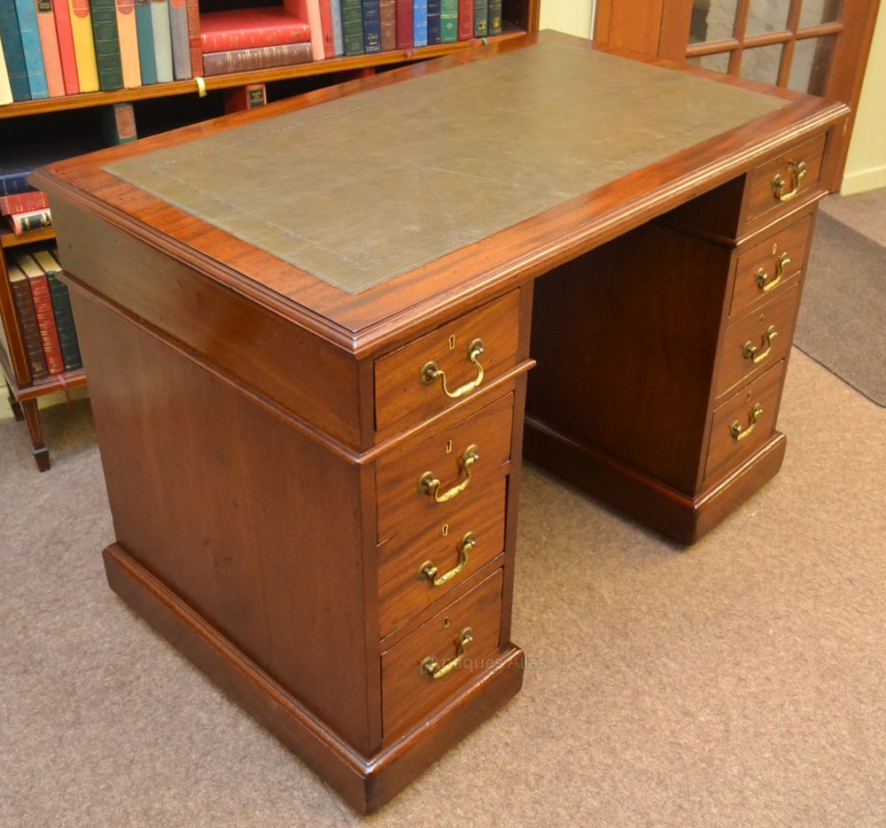 Mahogany Kneehole Desk C1900 Antiques Atlas