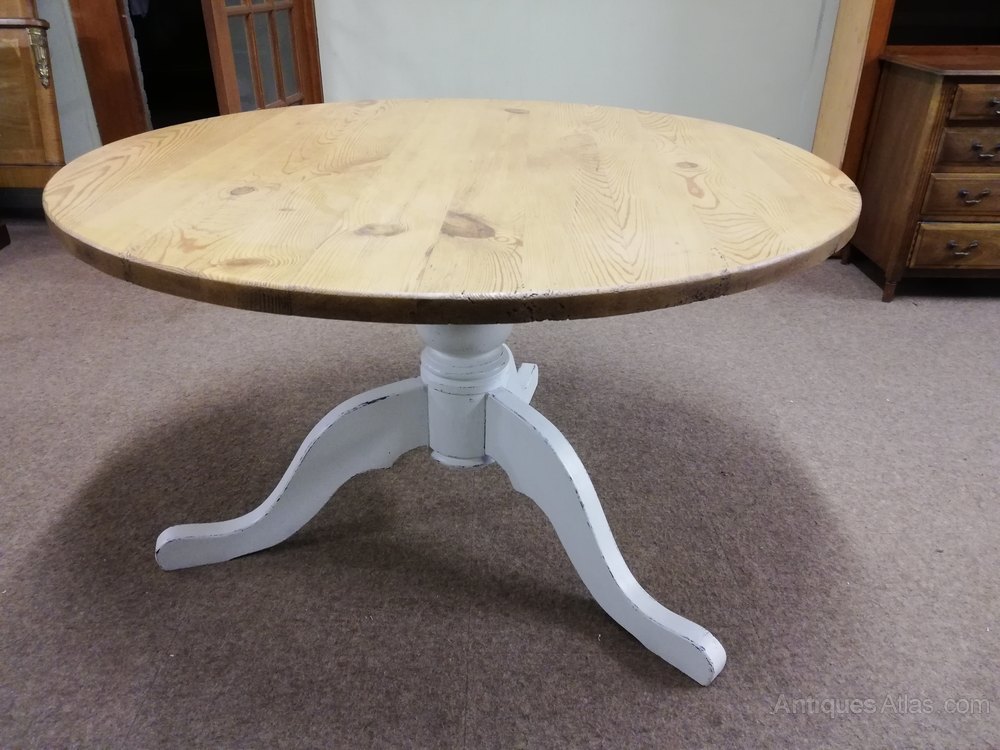 Antiques Atlas Pine Pedestal Dining Table
