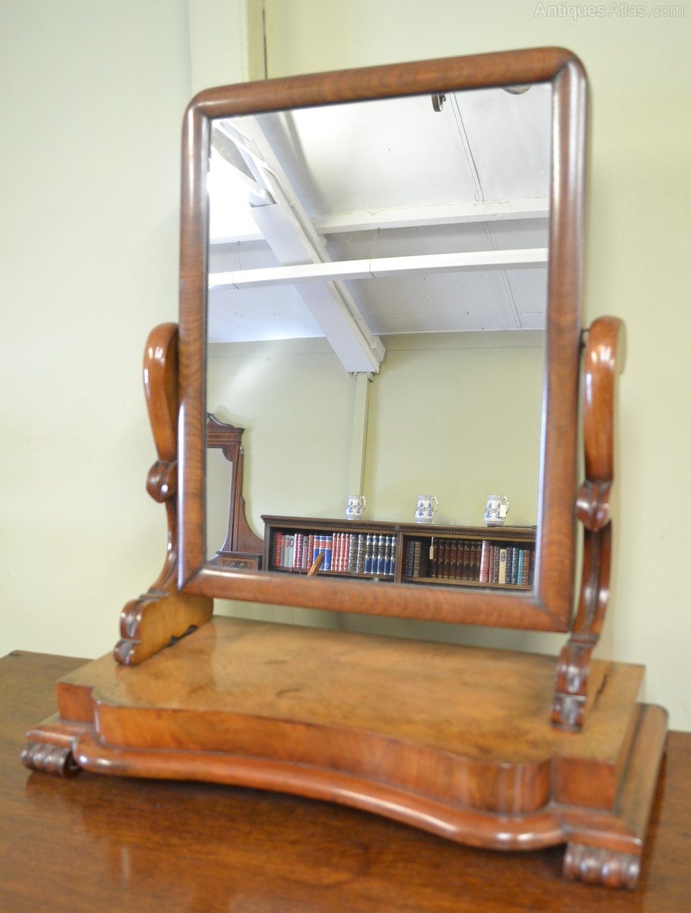 Antiques Atlas Victorian Mahogany Toilet Mirror C1870