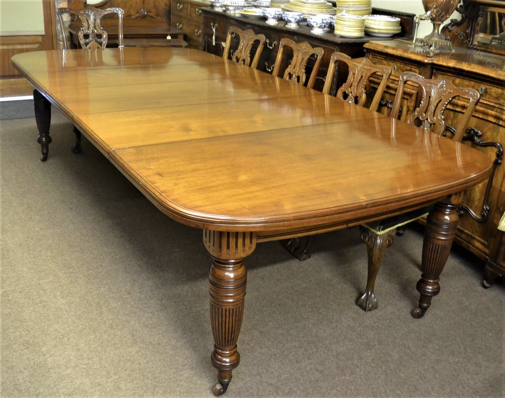 Walnut Extending Dining Table C1890 Antiques Atlas